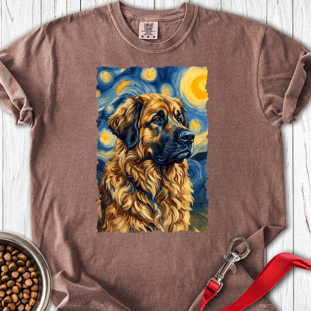 Leonberger Van Gogh Premium Tee — Espresso