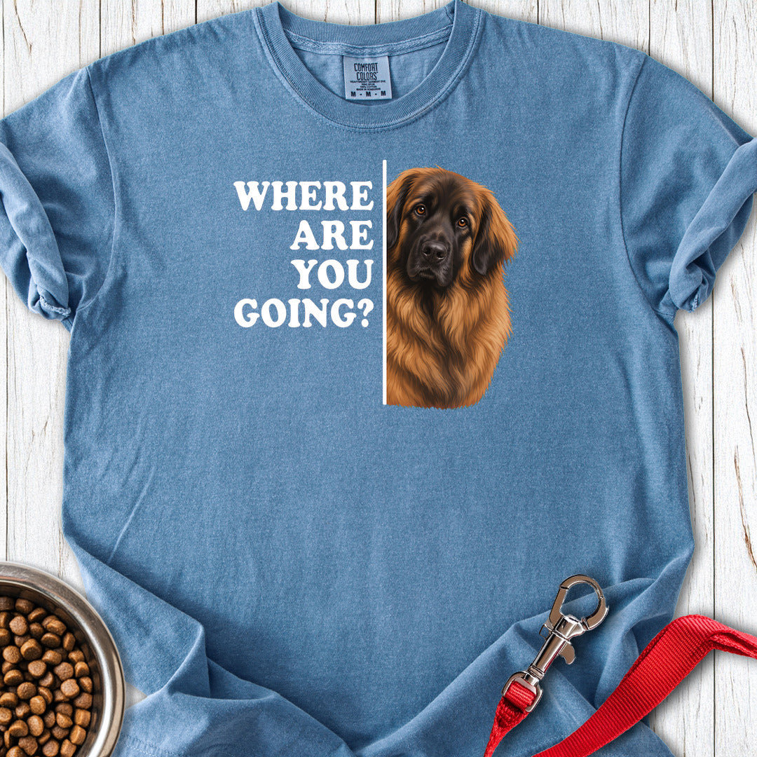 Leonberger Where Are You Going Premium Tee — Blue Jean