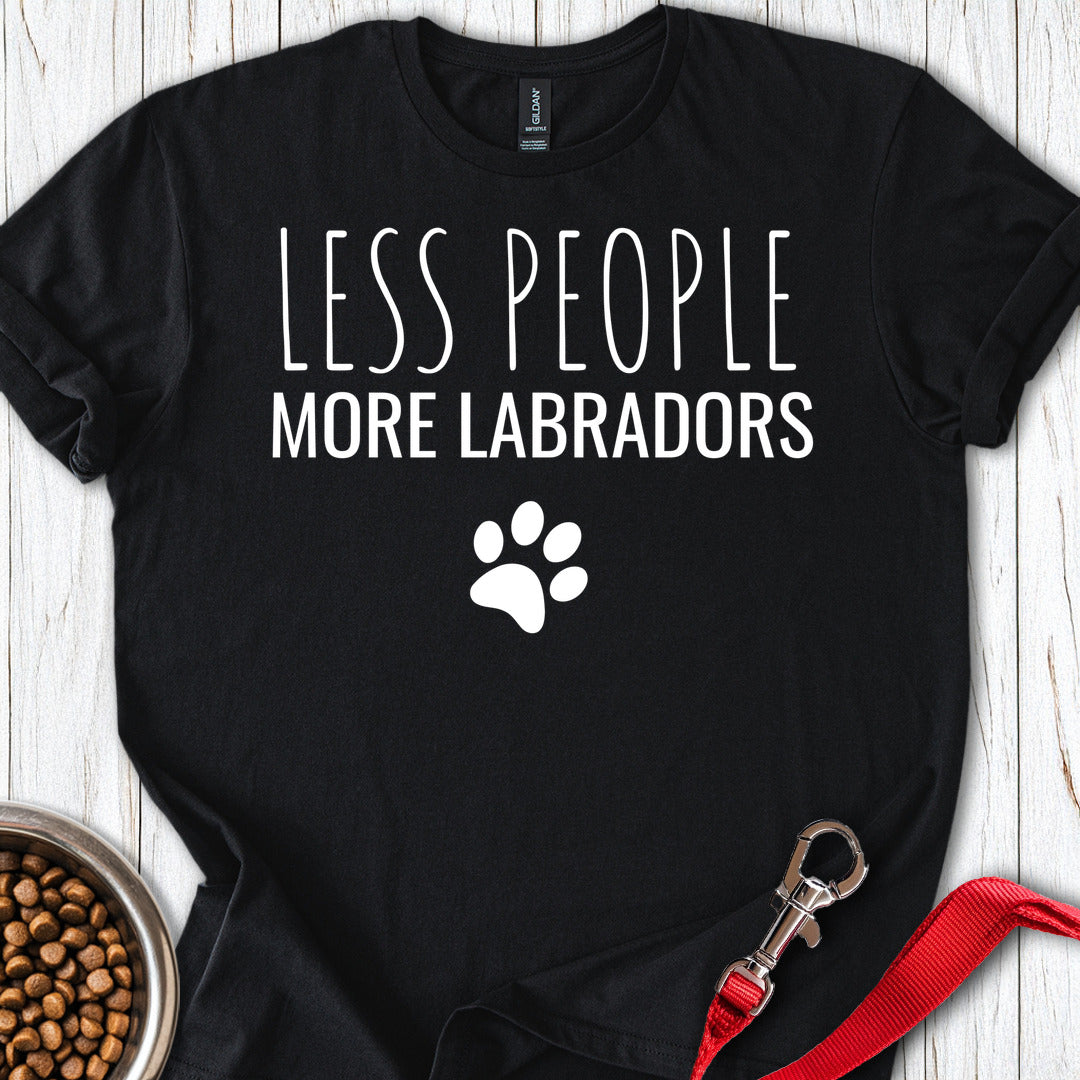 Less People More Labradors Black