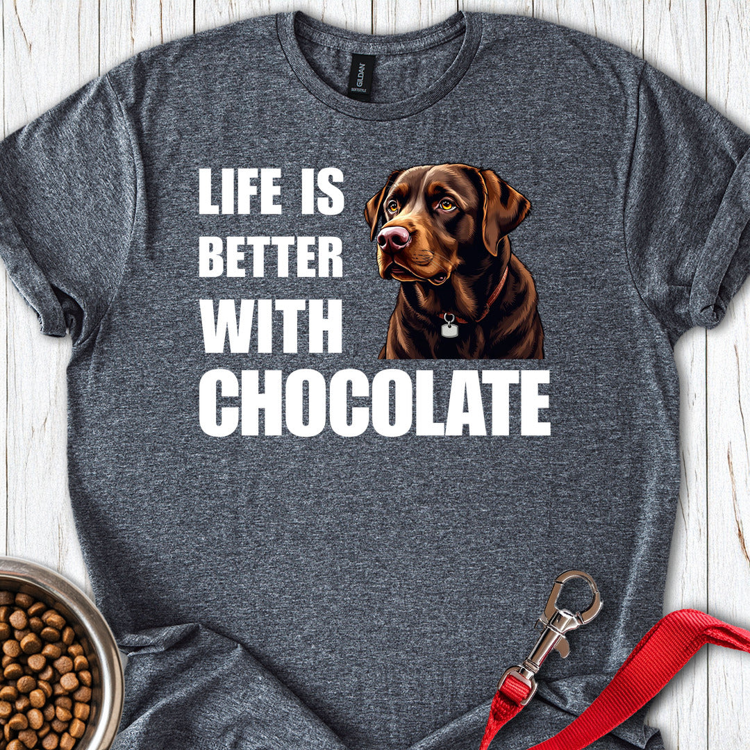 Life Is Better With Chocolate Dark Heather