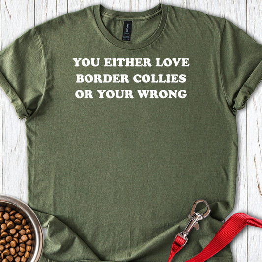Love Border Collies — Military Green