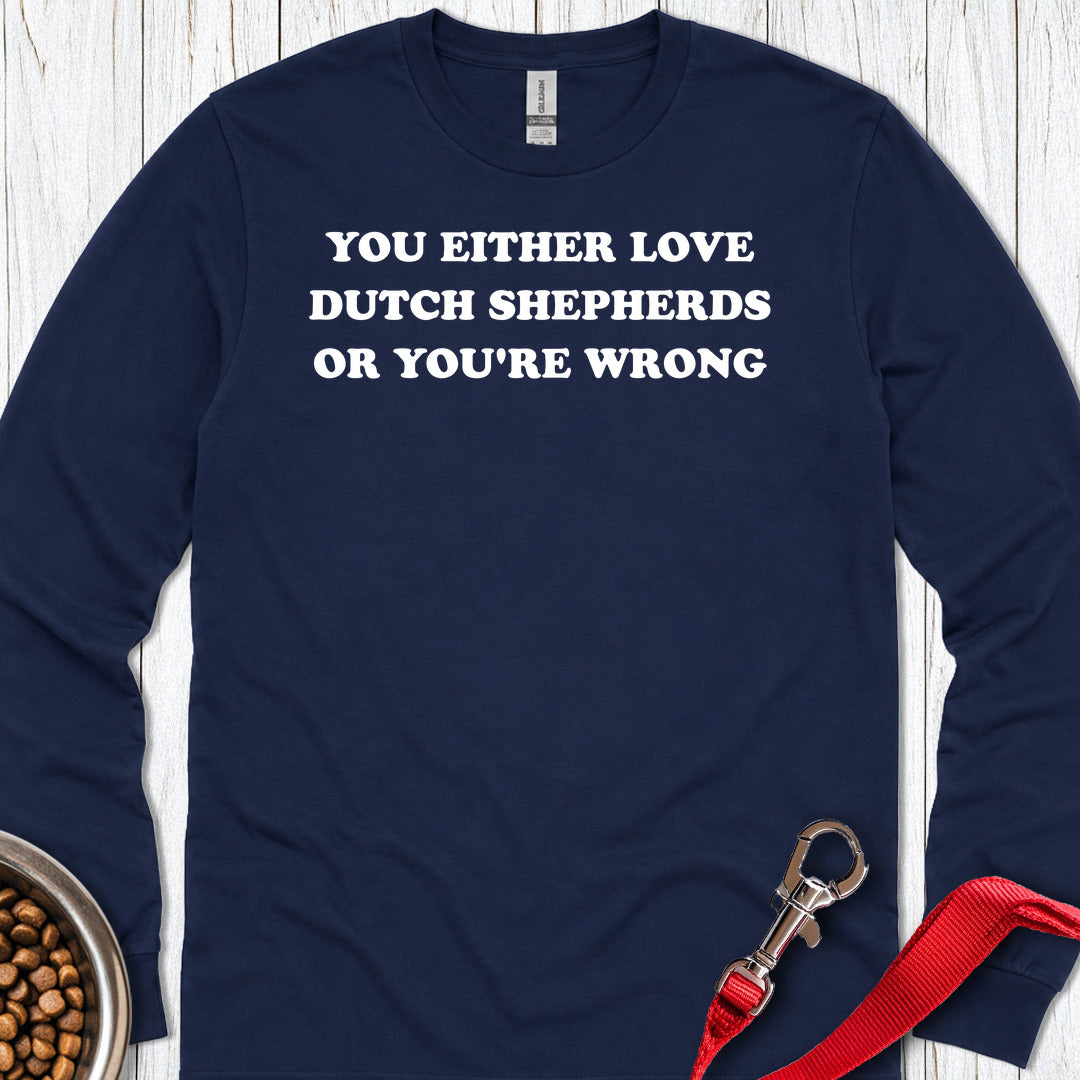 Love Dutch Shepherds Long Sleeve — Navy