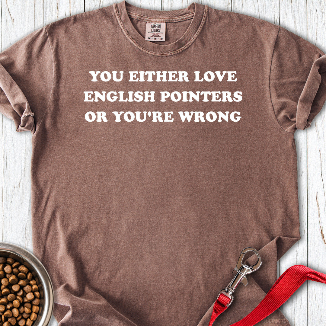 Love English Pointer Premium Tee Espresso