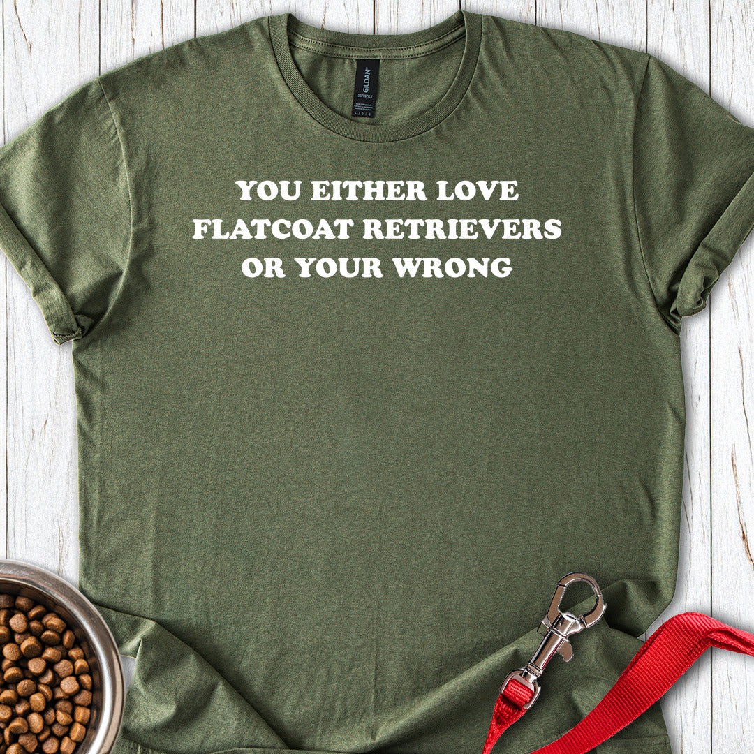Love Flat-Coated Retrievers — Military Green