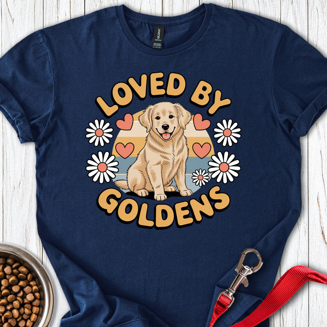 Loved By Golden Retrievers Navy