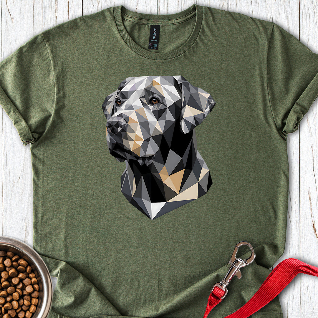 Low Poly Labrador Military Green