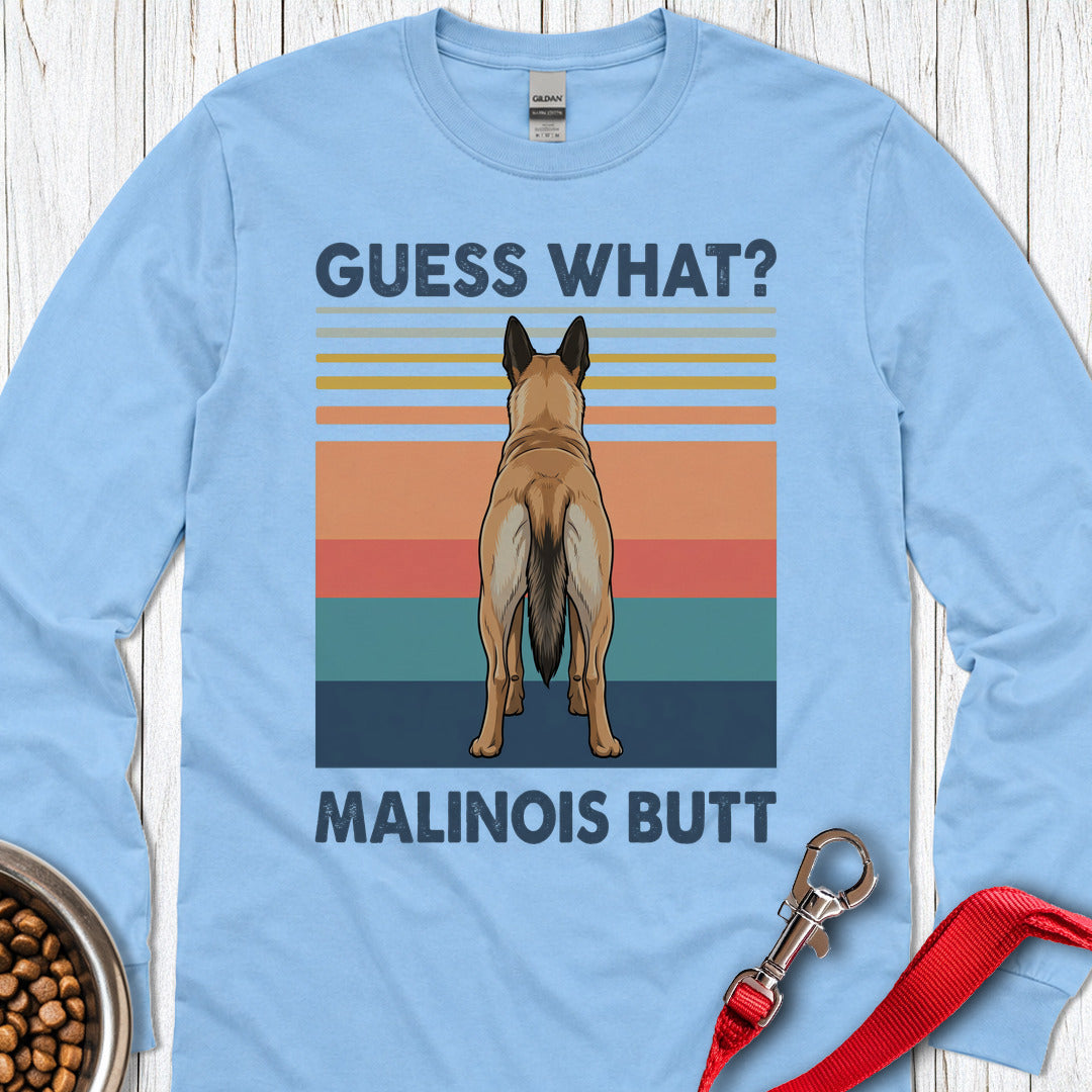 Malinois Butt Long Sleeve — Carolina Blue