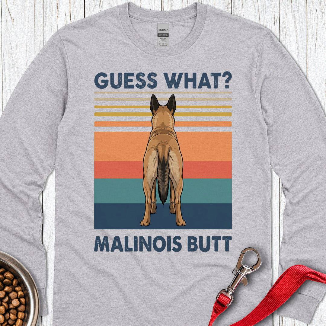 Malinois Butt Long Sleeve — Sport Grey