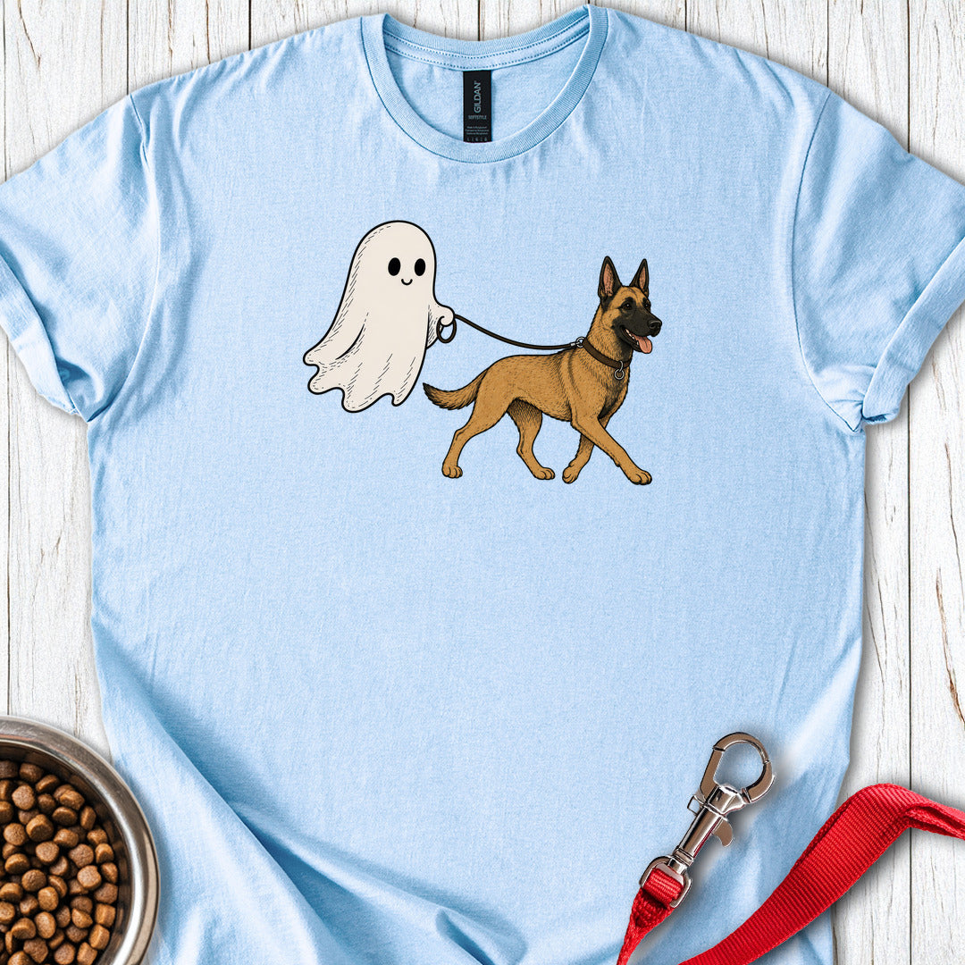 Malinois Ghost Halloween Light Blue