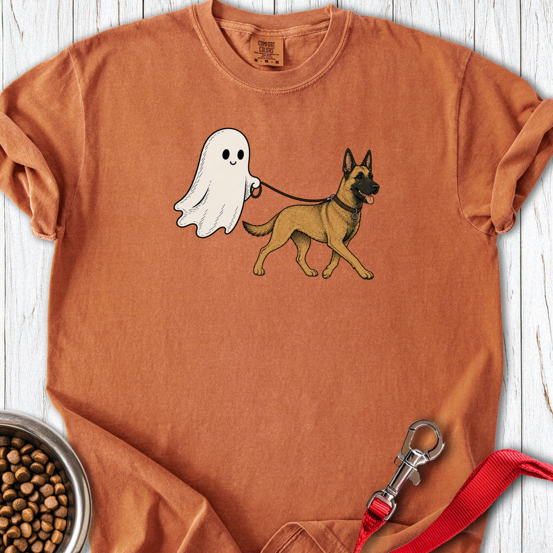 Malinois Ghost Halloween Premium Tee — Yam