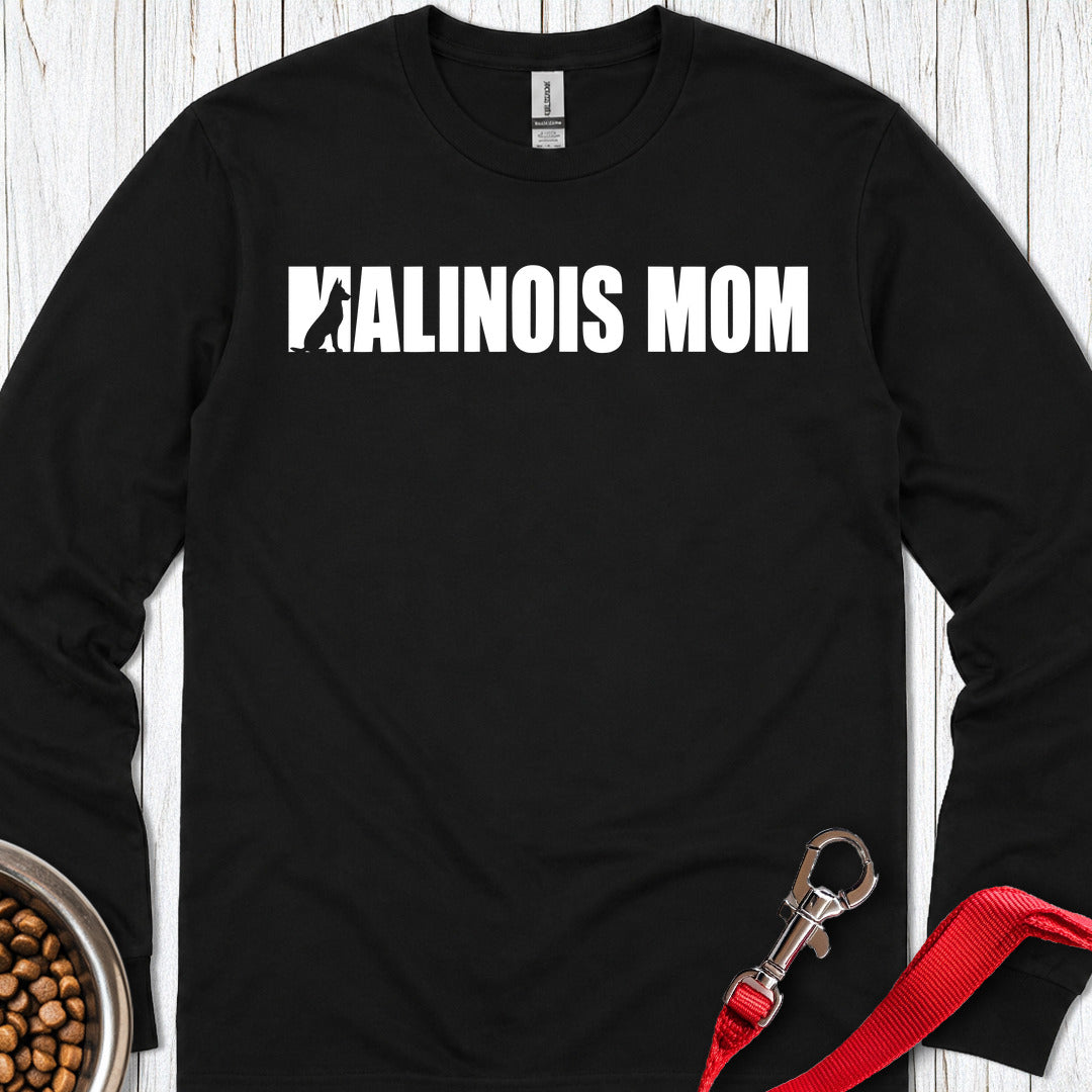 Malinois Mom Long Sleeve — Black