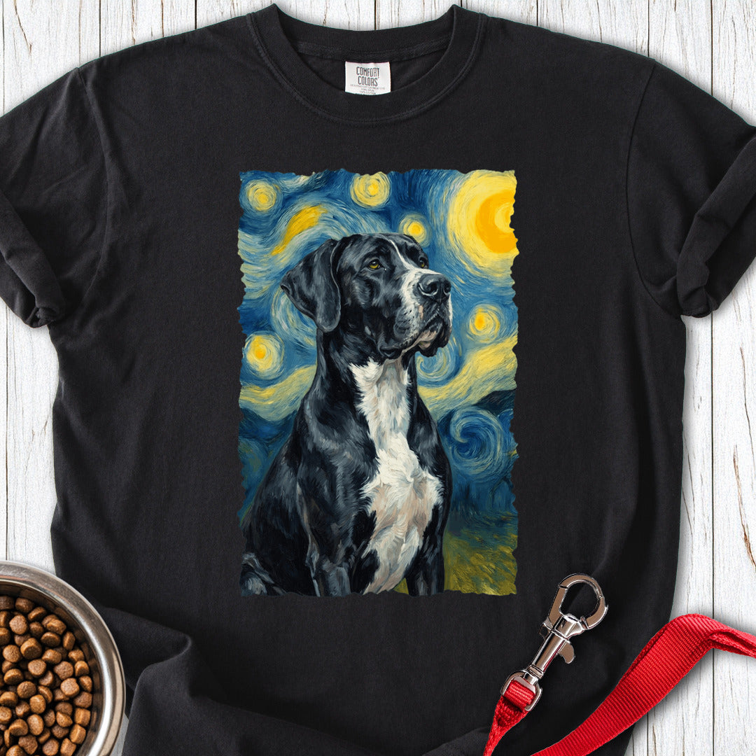 Mantle Great Dane Van Gogh Premium Tee — Black