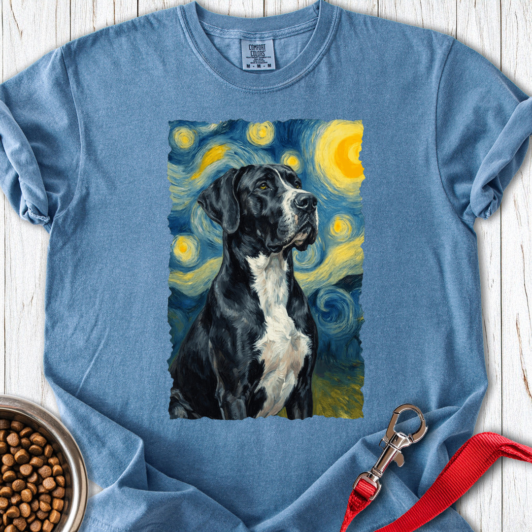 Mantle Great Dane Van Gogh Premium Tee — Blue Jean