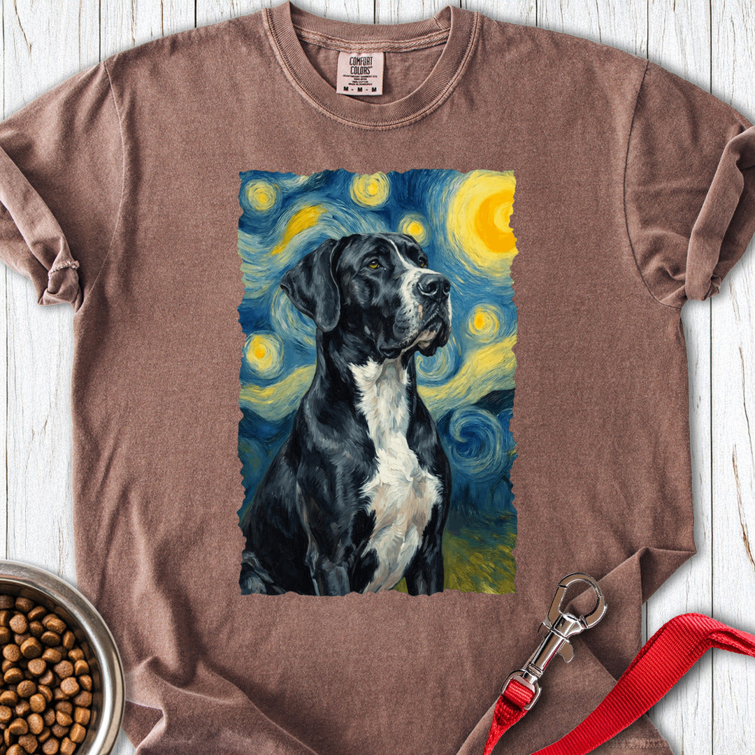 Mantle Great Dane Van Gogh Premium Tee — Espresso
