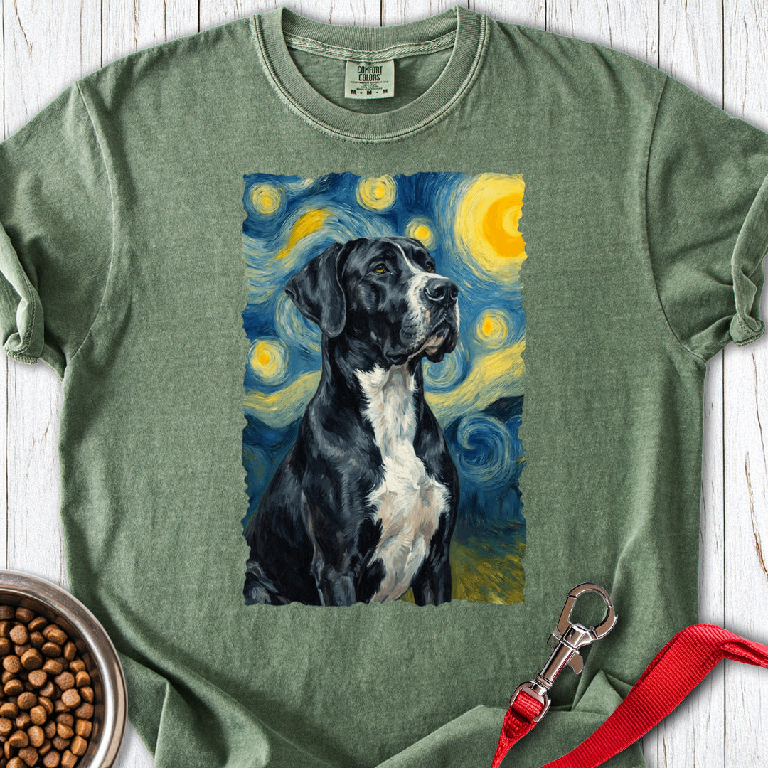 Mantle Great Dane Van Gogh Premium Tee — Moss