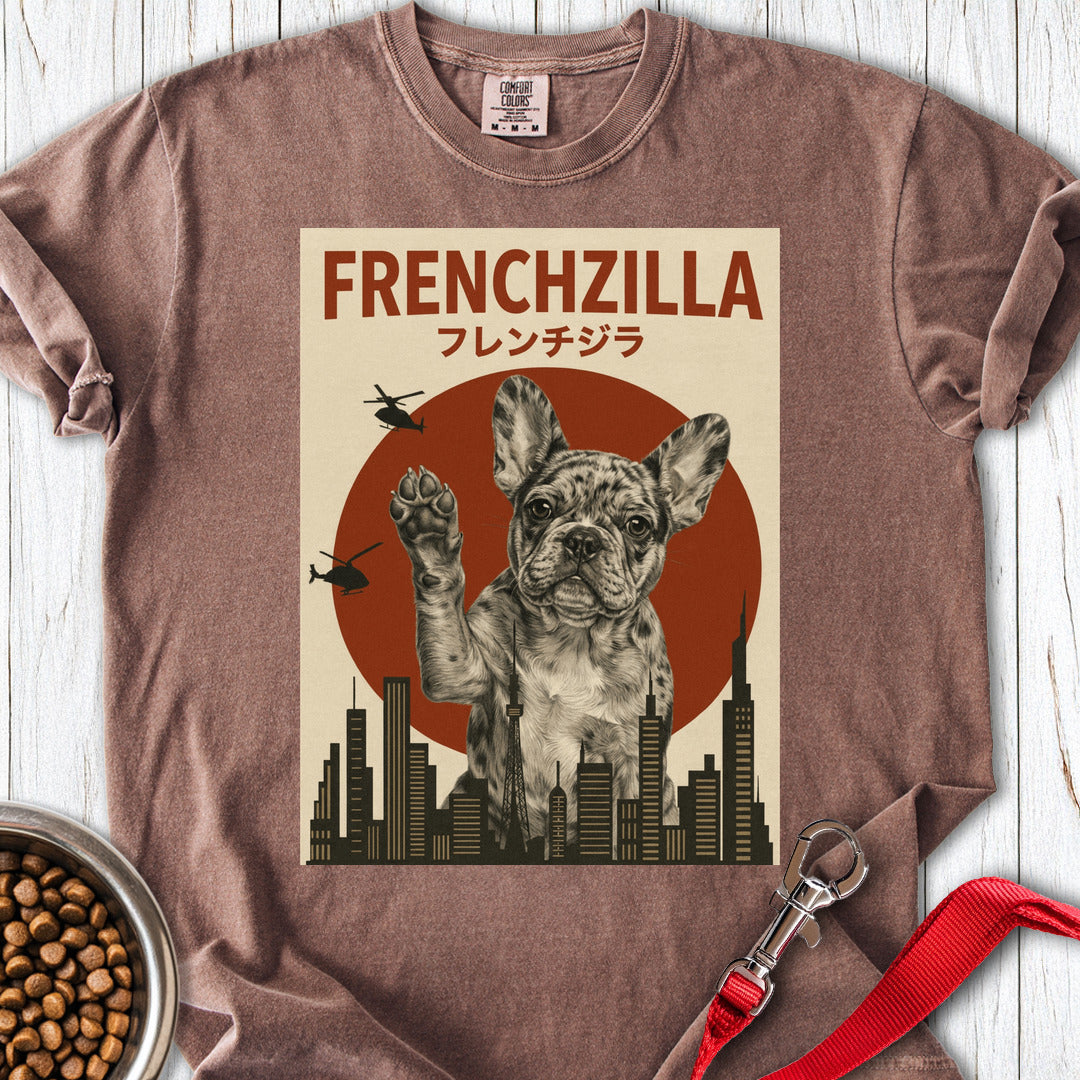 Merle French Bulldog Frenchzilla Premium Tee Espresso