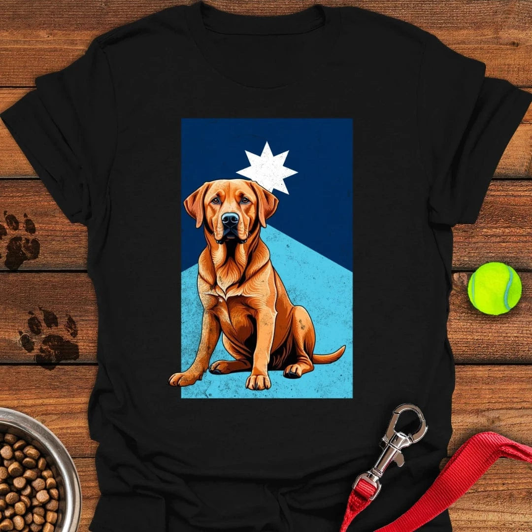 Minnesota Fox Red Labrador Flag T-Shirt Black