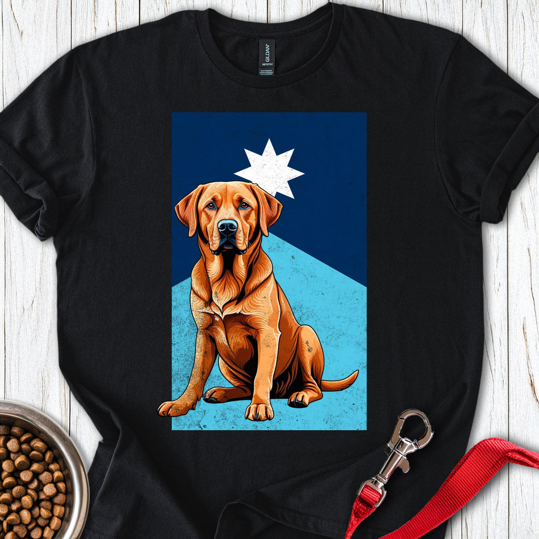 Minnesota Fox Red Labrador Flag Black
