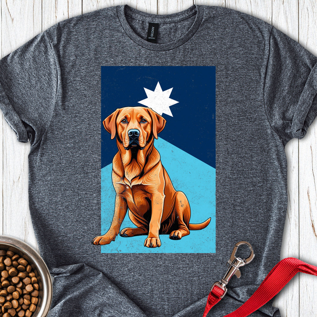 Minnesota Fox Red Labrador Flag Dark Heather