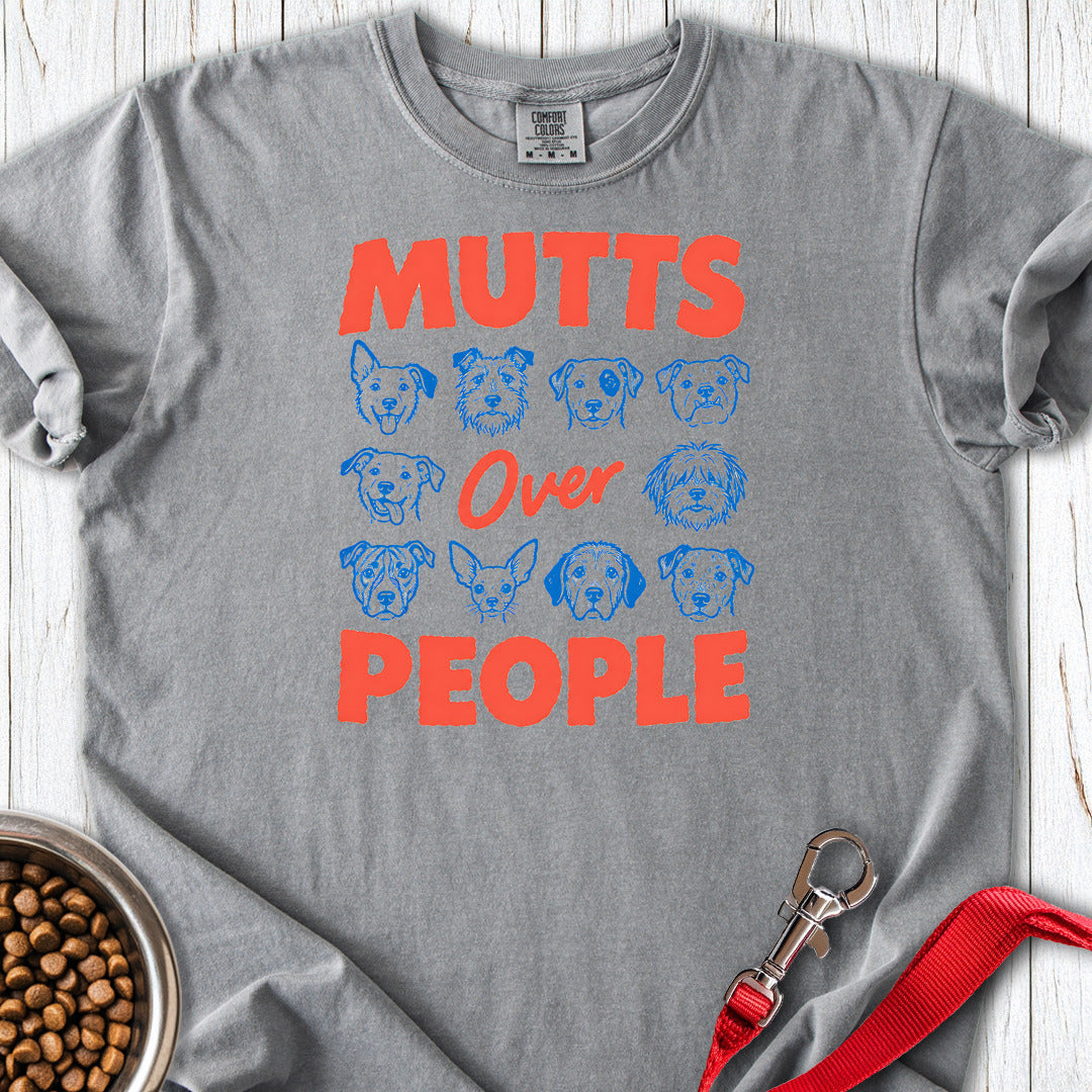 Mutts over People Premium Tee Grey