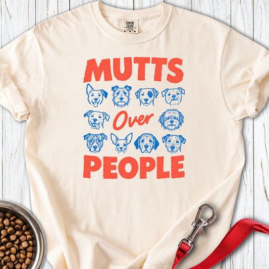 Mutts over People Premium Tee Ivory