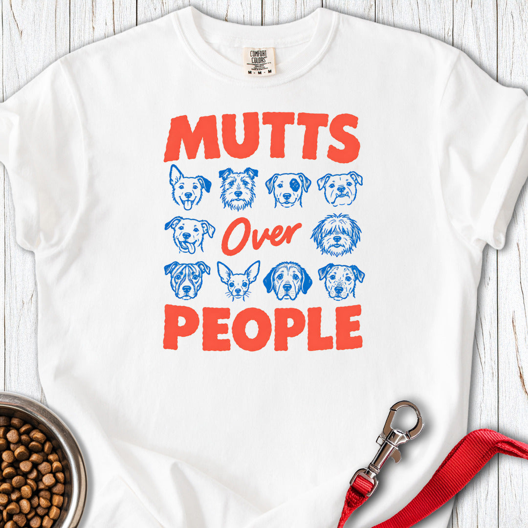 Mutts over People Premium Tee White