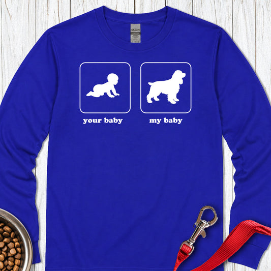My Baby Cocker Spaniel Long Sleeve — Royal