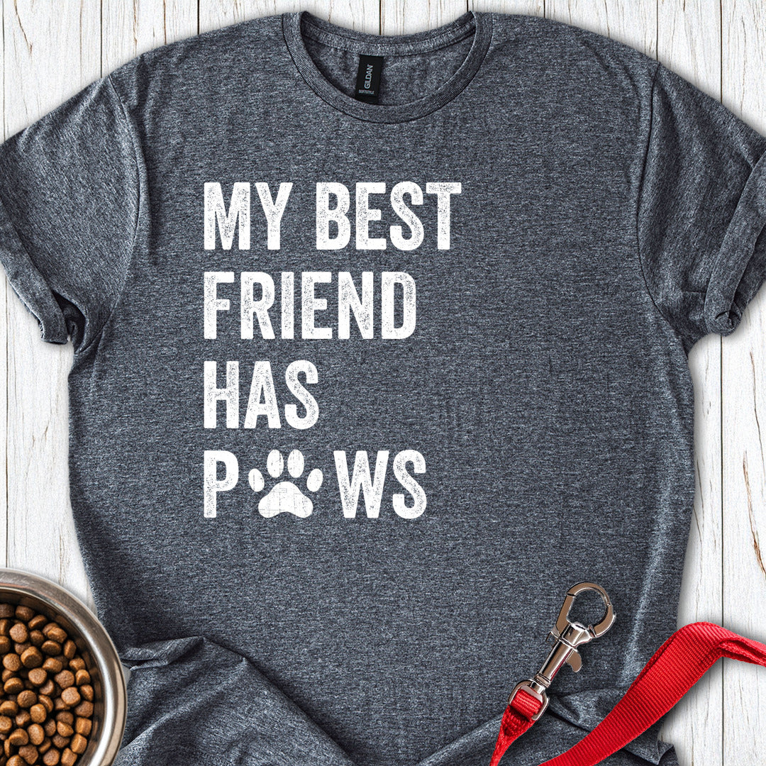 My Best Friend Has Paws Dark Heather