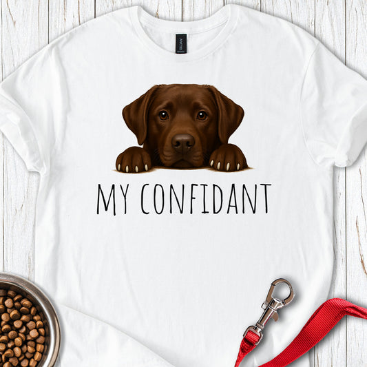 My Confidant Chocolate Labrador White