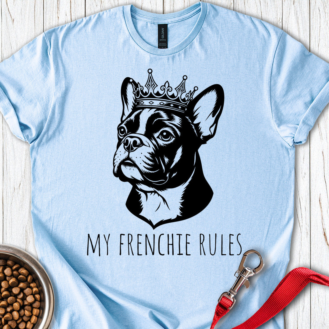 My Frenchie Rules Light Blue