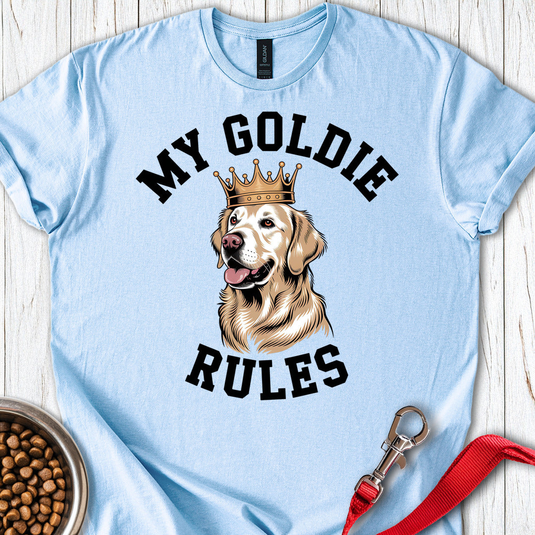 My Golden Retriever Rules Light Blue