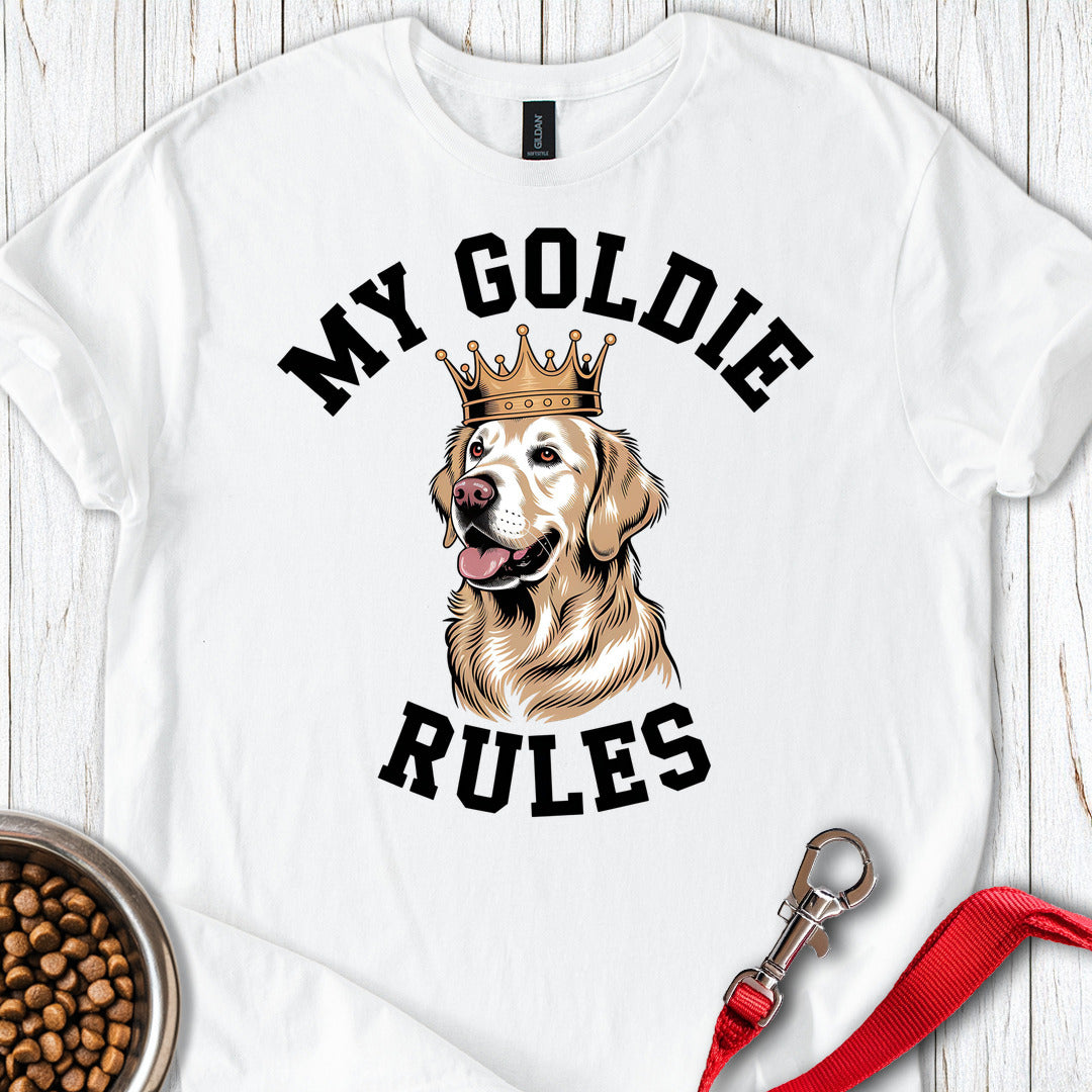 My Golden Retriever Rules White