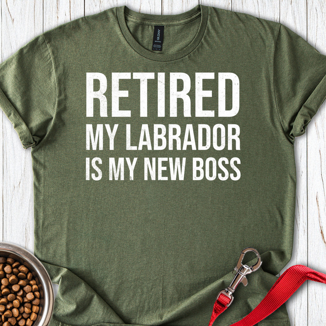 My Labrador is My New Boss Military Green