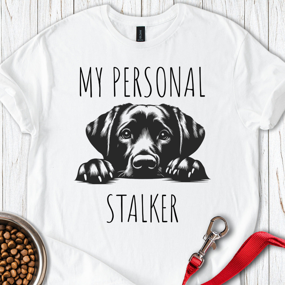 My Personal Stalker Labrador White