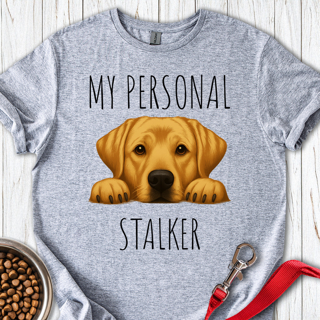 My Personal Stalker Yellow Lab Sport Grey