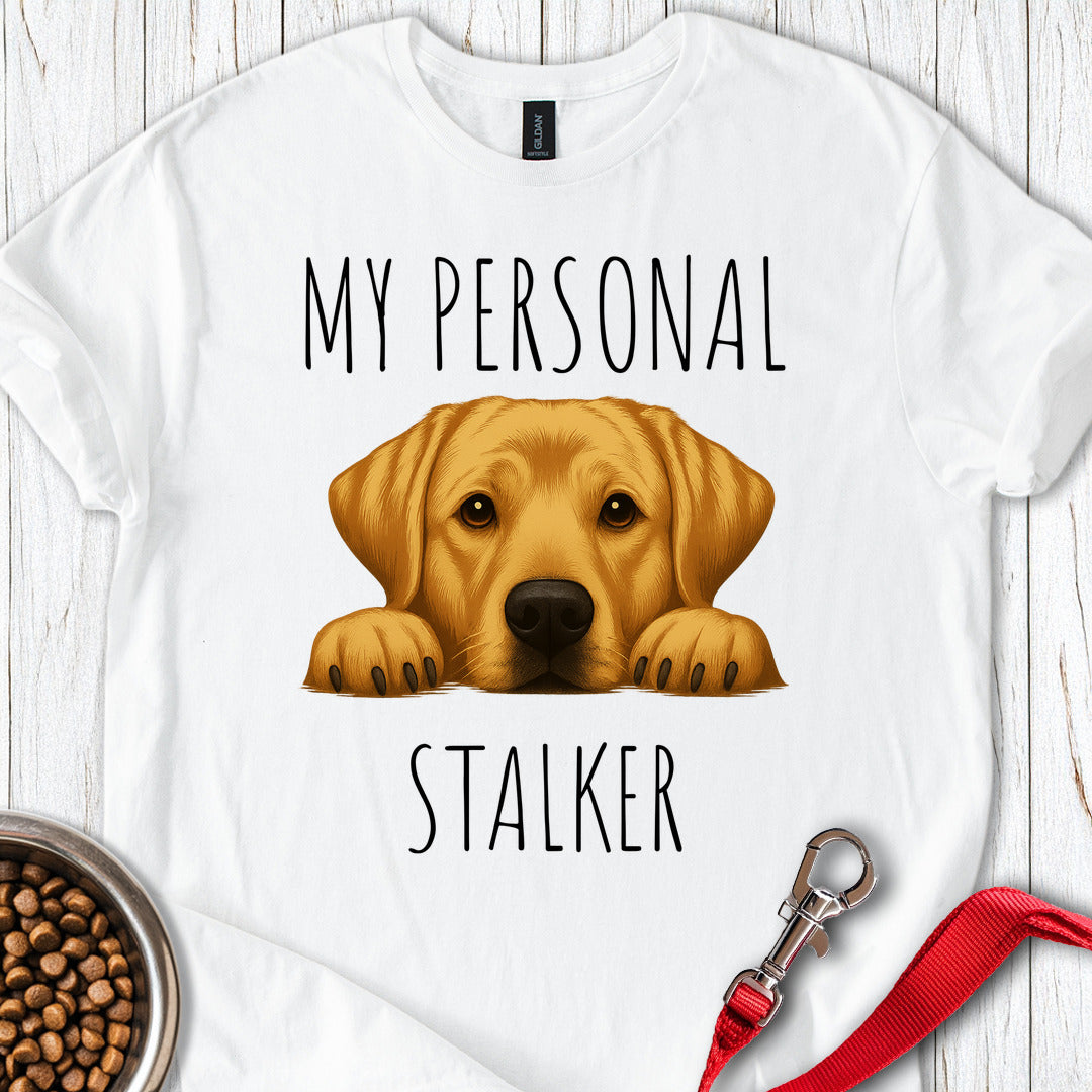 My Personal Stalker Yellow Lab White
