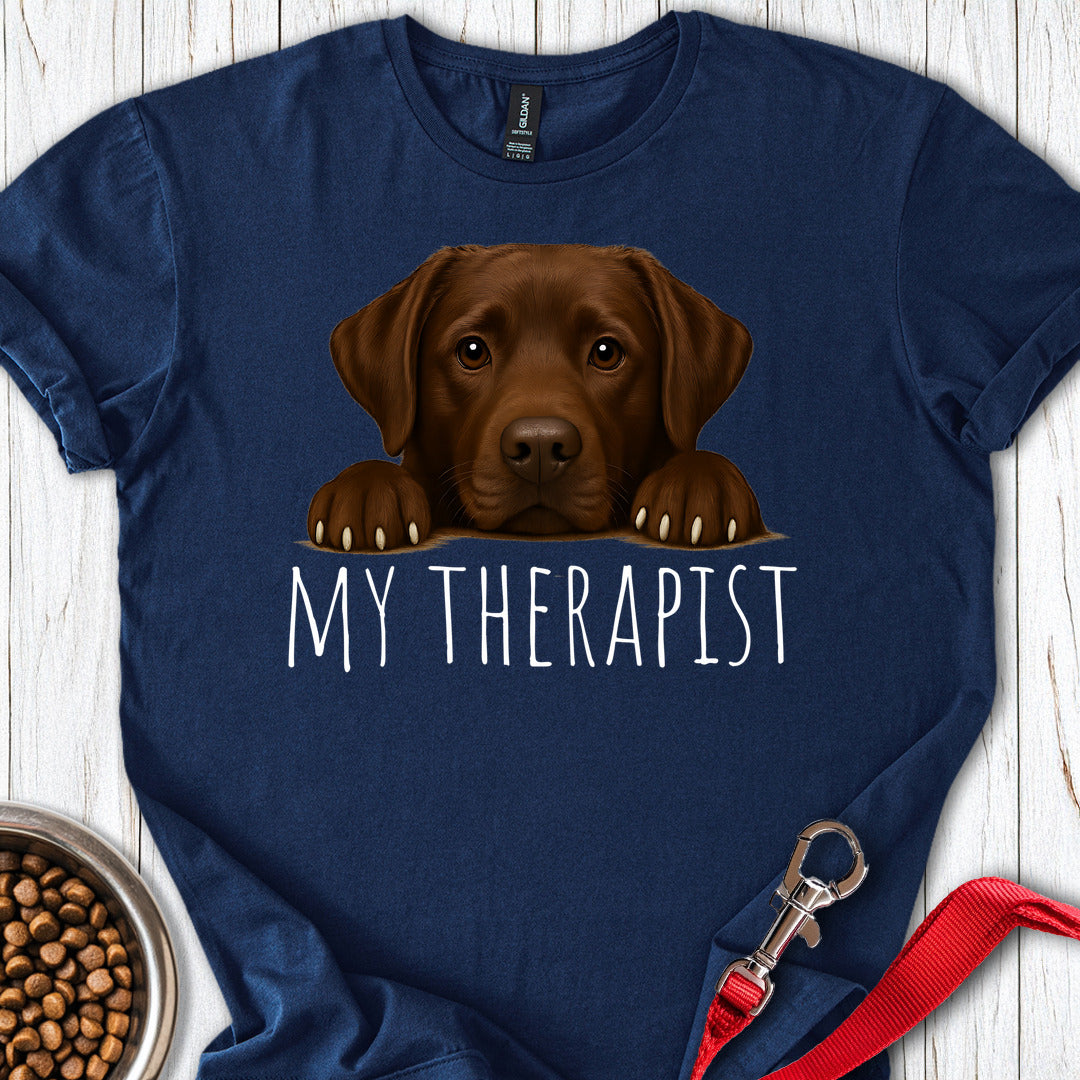 My Therapist Chocolate Lab Navy