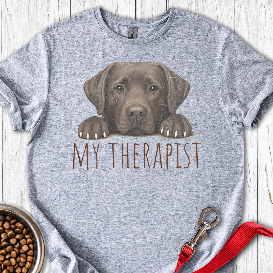 My Therapist Chocolate Lab Sport Grey