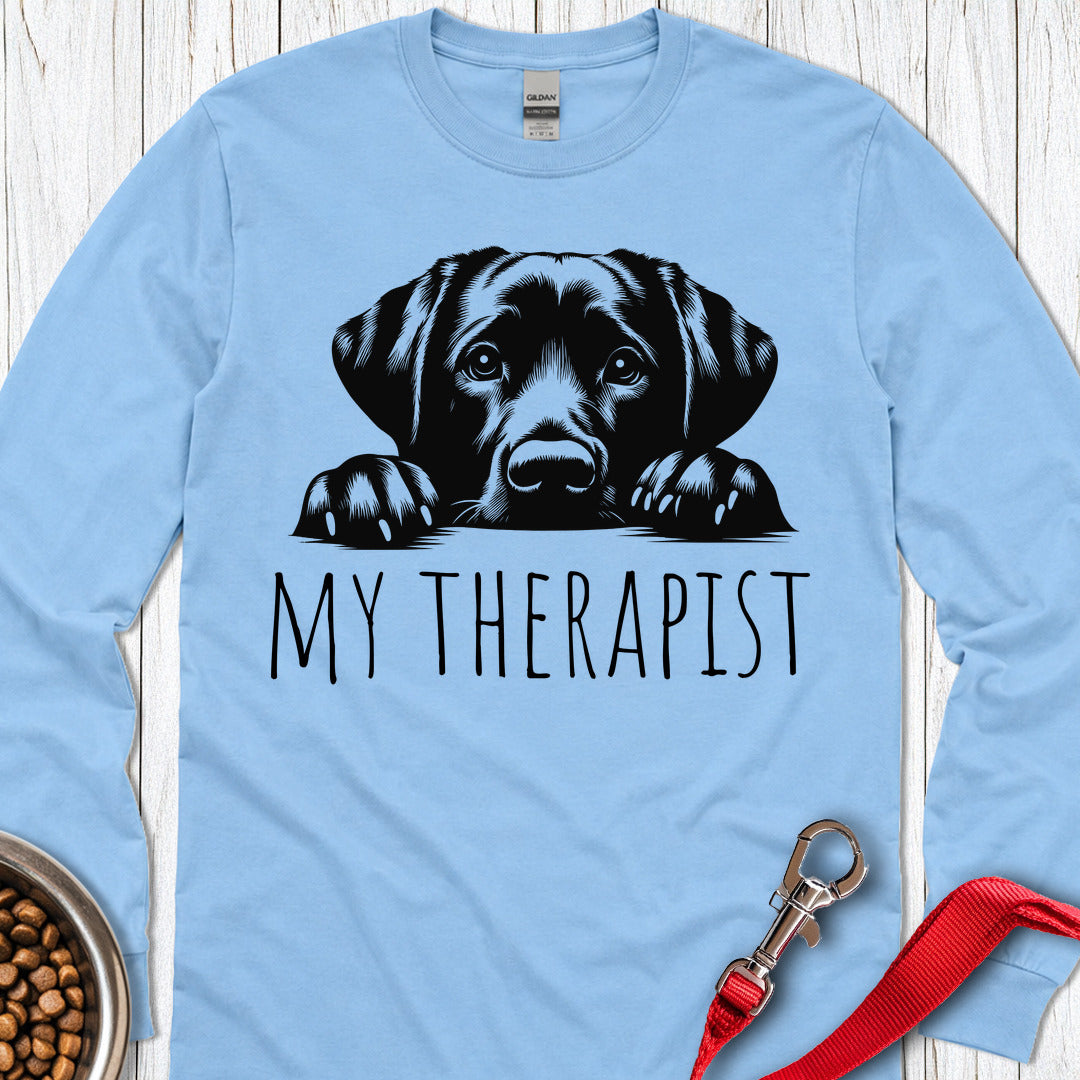 My Therapist Labrador Long Sleeve — Carolina Blue