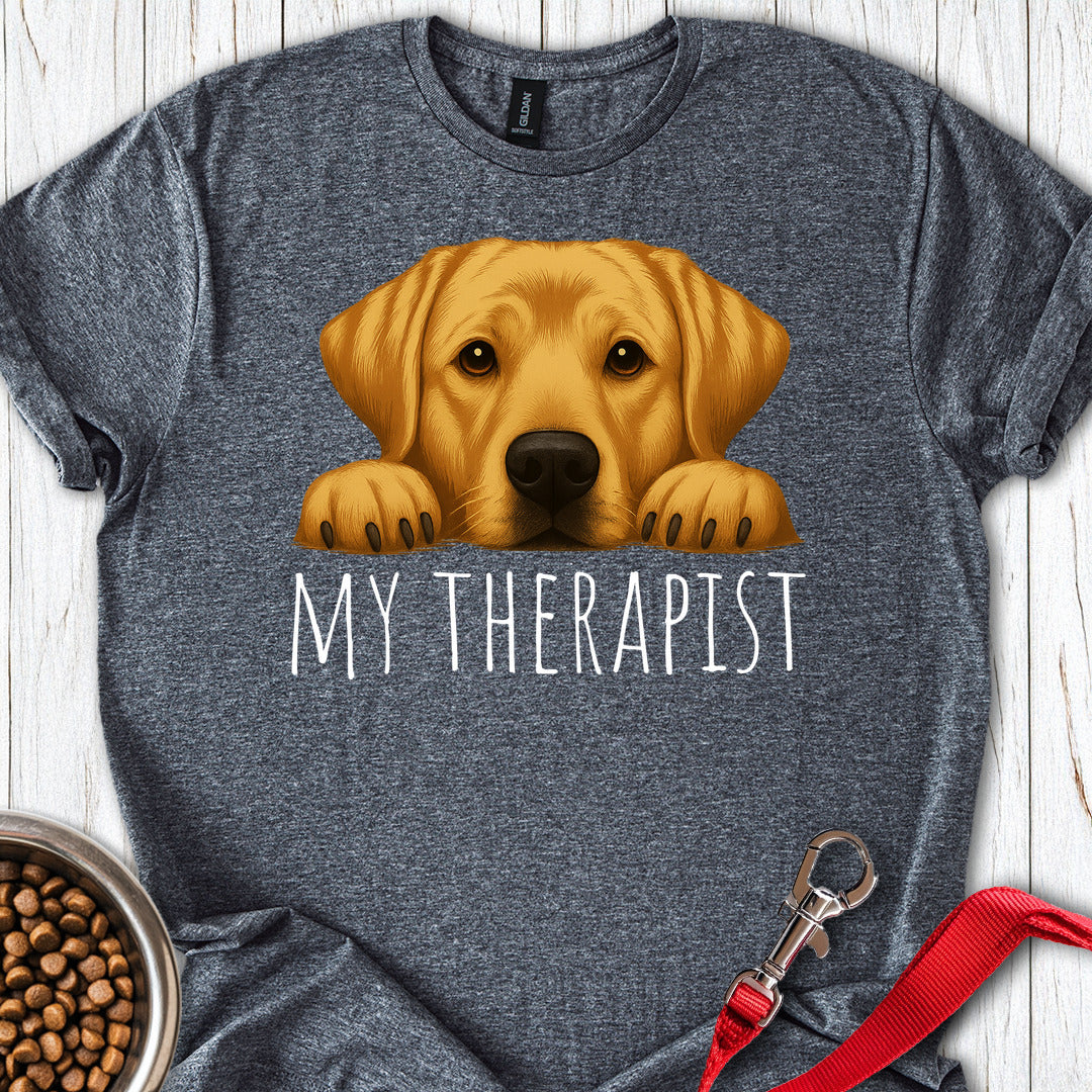 My Therapist Yellow Lab Dark Heather