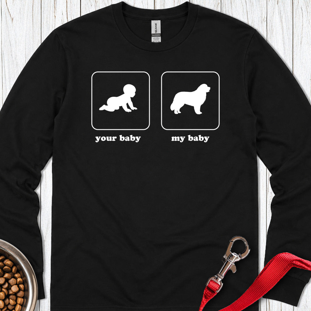 Newfoundland Baby Long Sleeve — Black