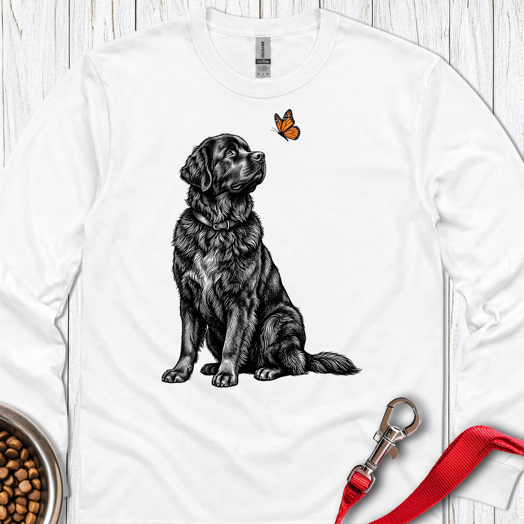 Newfoundland Butterfly Long Sleeve — White