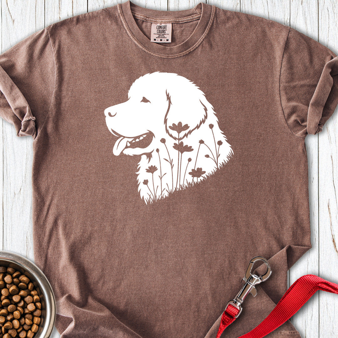 Newfoundland Flowers Premium Tee — Espresso