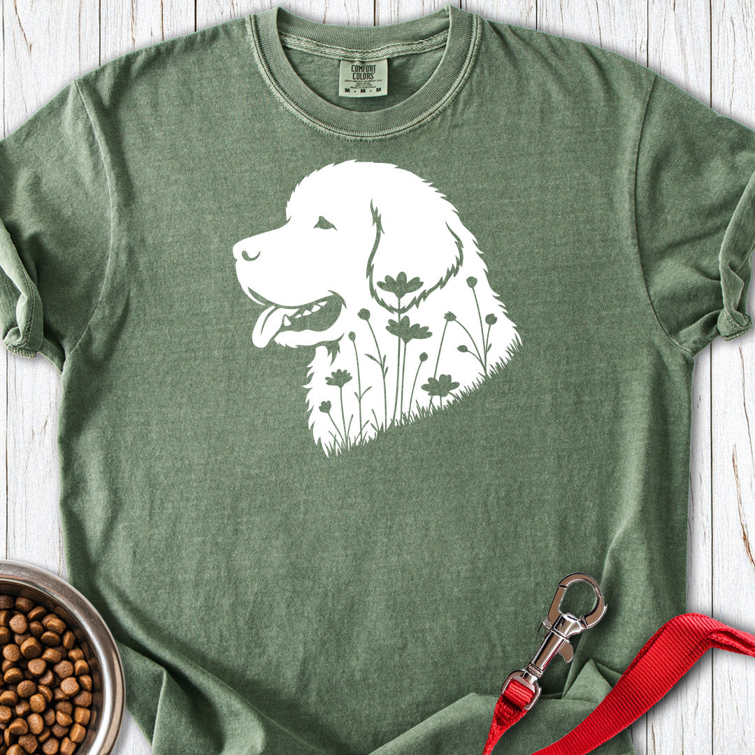 Newfoundland Flowers Premium Tee — Moss