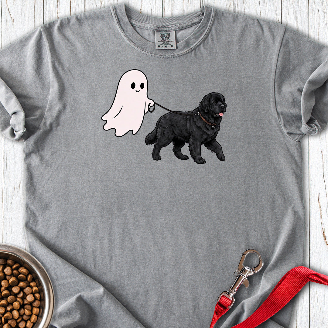 Newfoundland Ghost Halloween Premium Tee — Grey