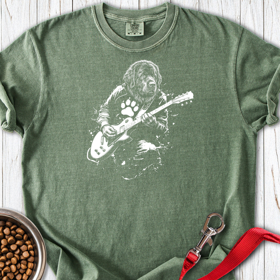 Newfoundland Guitar Premium Tee — Moss