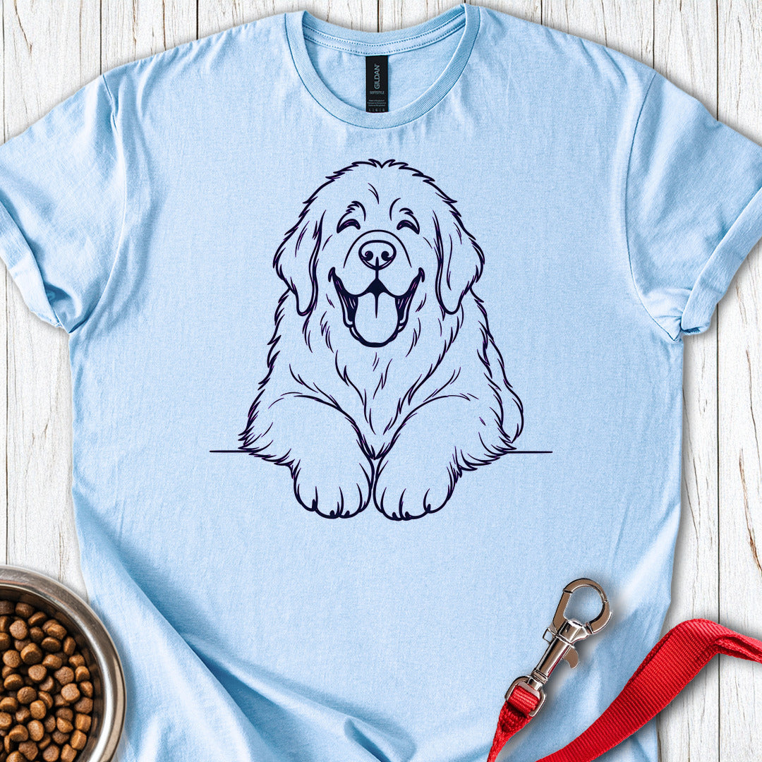 Newfoundland Lineart — Light Blue