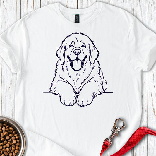 Newfoundland Lineart — White