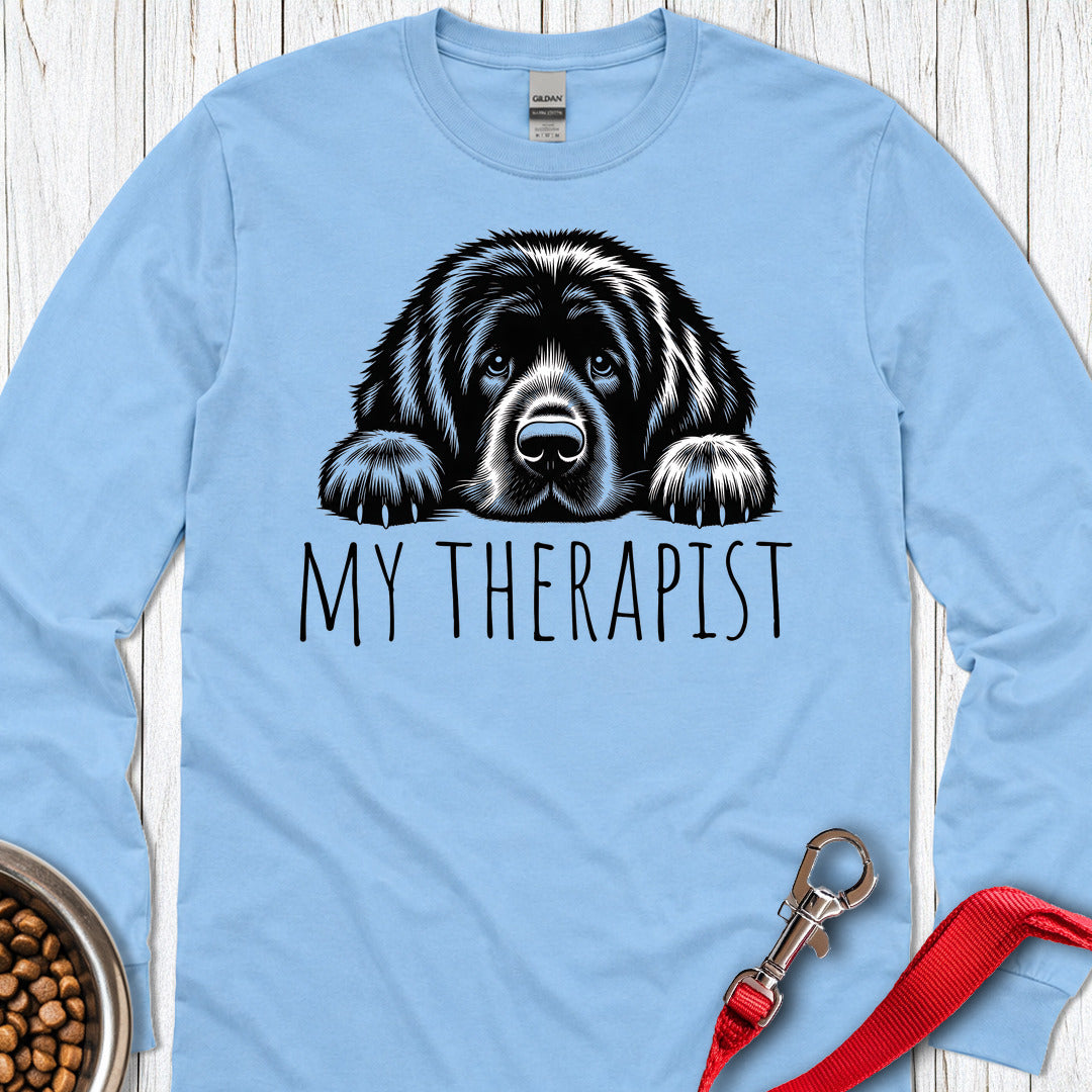 Newfoundland My Therapist Long Sleeve — Carolina Blue