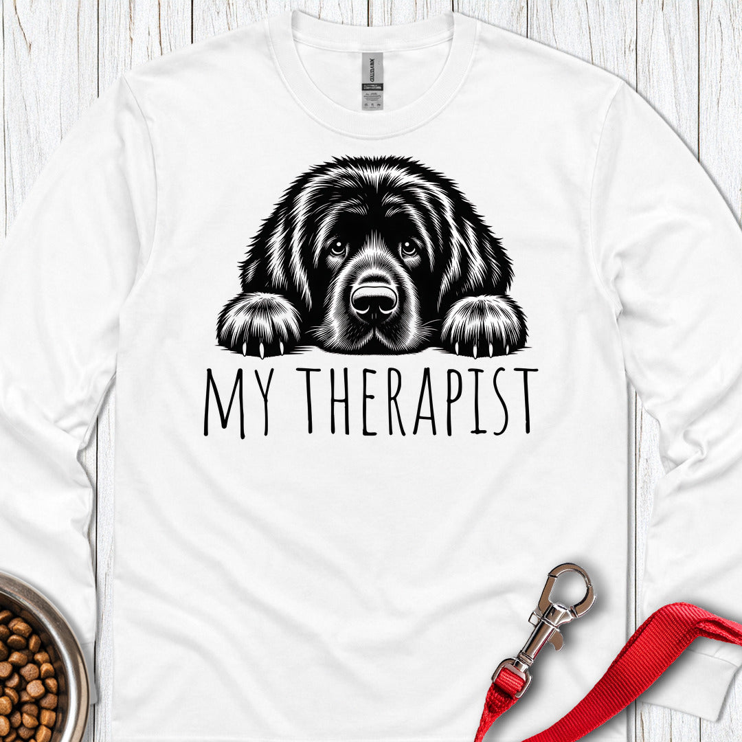 Newfoundland My Therapist Long Sleeve — White